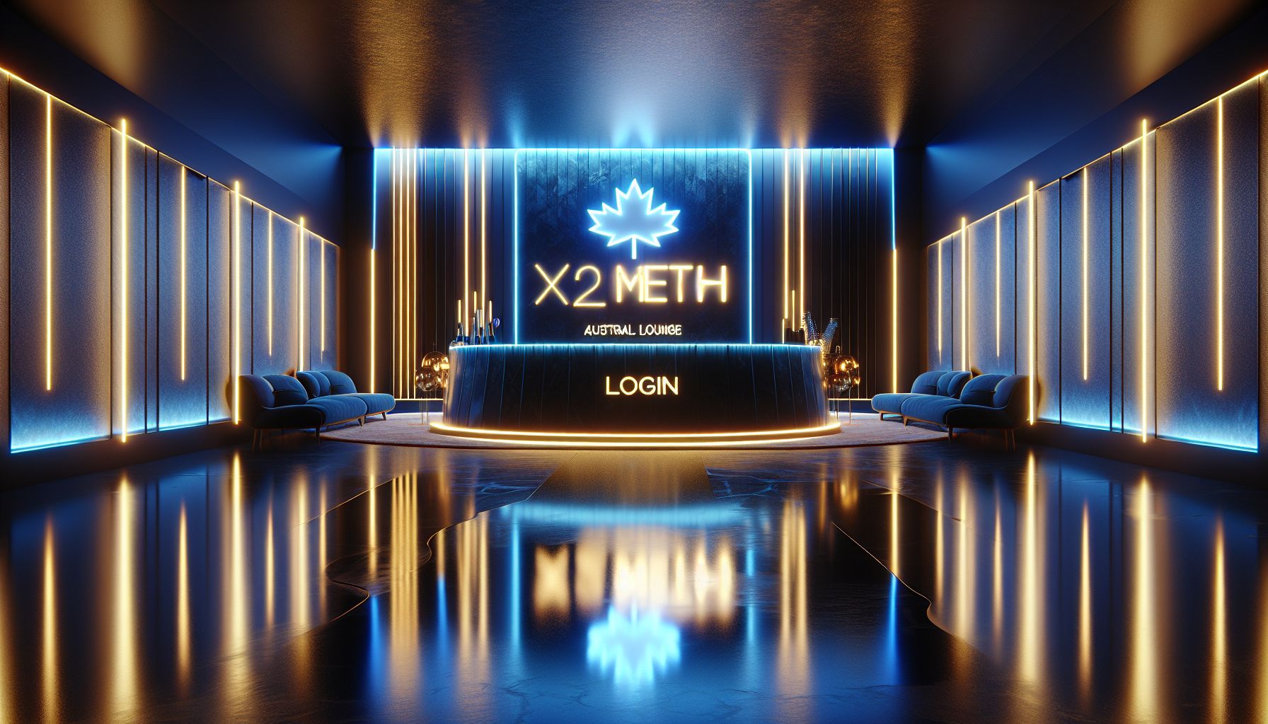 A secure digital login scene for X2METH, showing protected account access for Australian casino players.